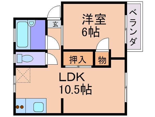 ウエストヒルズⅡの物件間取画像